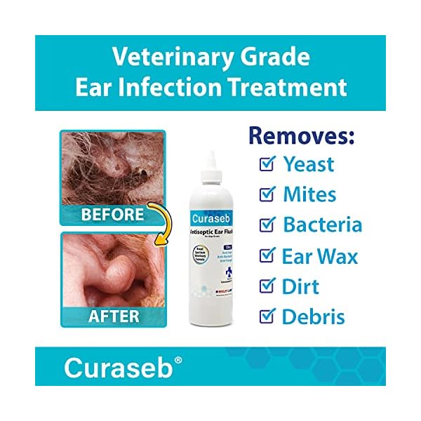 BEXLEY LABS Curaseb Dog Ear Infection Treatment Stops Infections