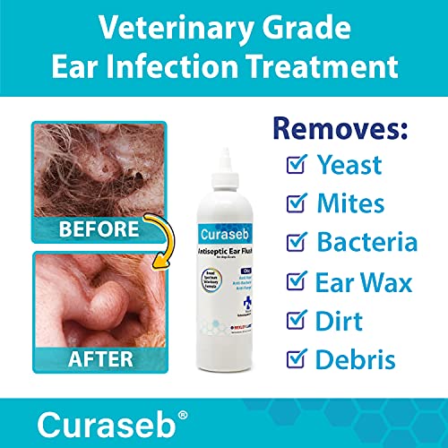 BEXLEY LABS Curaseb Dog Ear Infection Treatment Stops Infections