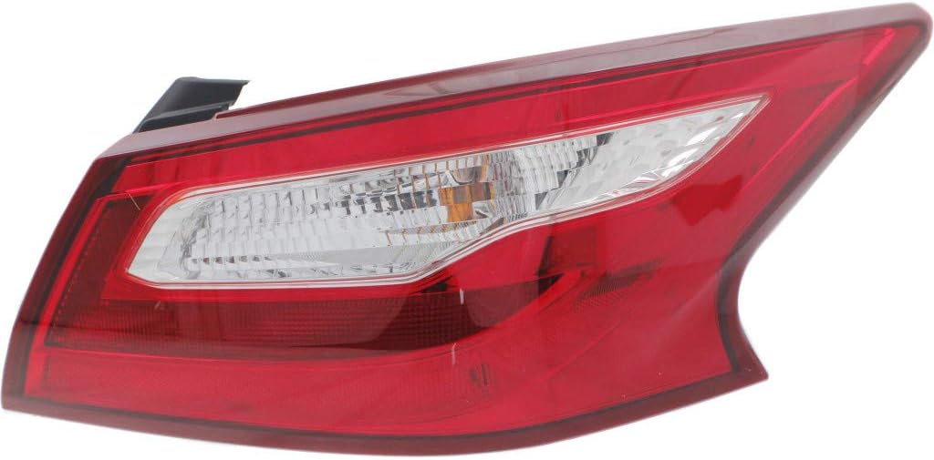 For Nissan Altima Tail Light 2016 2017 Passenger Side Sedan Bulbs Included DOT Certified NI2805106 - Replaces 26550-9HS0A