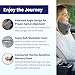 TRAVELREST Nest Neck Support Pillow - Travel Essentials, Memory Foam, Compact Travel Pillow for Long Flights, Plane Sleeping Accessories, Comfortable, Compact, Washable, Attaches to Luggage - Gray