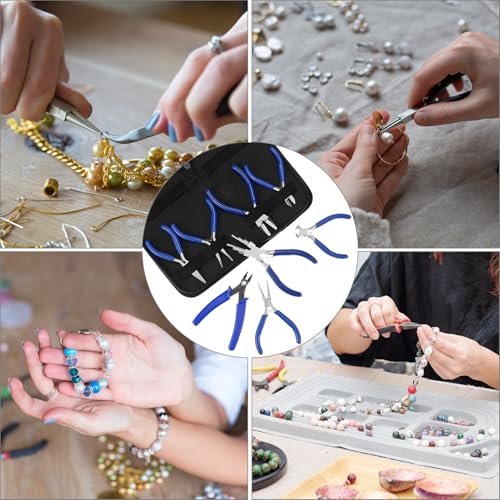Pince de fabrication de bijoux lot de 8 QWORK pour créer vos accessoires de mode à la maison - 5