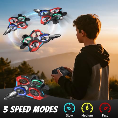 Image of 4DRC RC Planes Remote Control Airplanes for Kids, Foam Remote Control Planes for Kids Adults Beginners, Remote Control Helicopter Fighter Jet Drones for Kids Adults, 360 Flip Easy to Fly