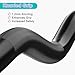 4ft EZ Curl Bar, Heavy-Duty Curling Bar Olympic Barbell for Strength Training, 400LB Load Capacity, Arm Muscle Workouts Bar, Compatible with 2-Inch Weight Plates, Black, Ideal for Home and Gym