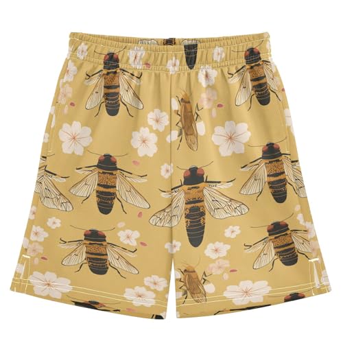 Athletic Shorts Boys with Pockets Running Short Pants XL Cute Cicada