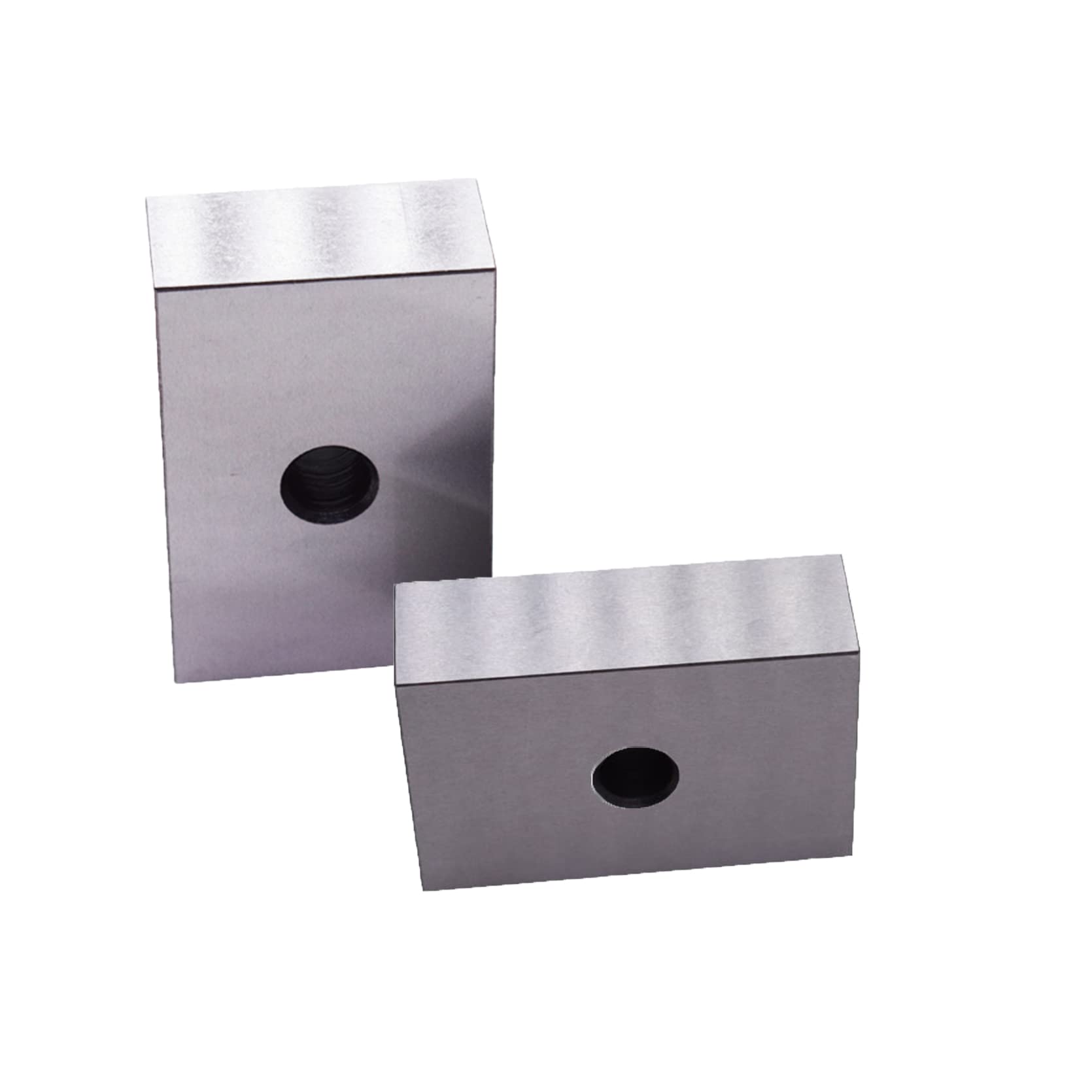 TINVHY 1 x 2 x 3 Inch Blocks Set Matched Pair 123 Blocks, Hardened Steel One Hole, Precision Ground Machinist Set Up Blocks (2 PCS)-picture-20
