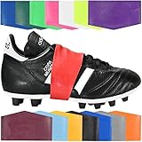 Sports Shoe Lace Covers Bands for Soccer Cleats Football Boots (Black)
