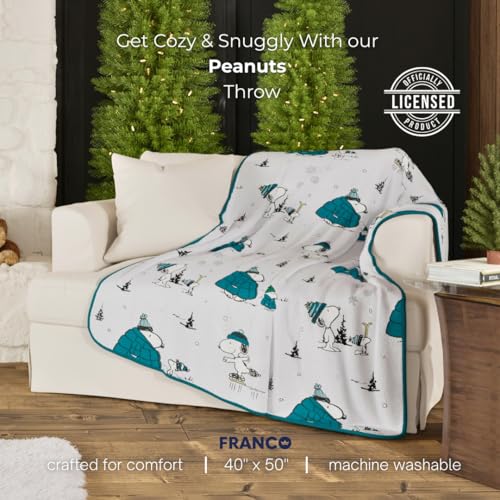 Doudoune Snoopy Peanuts plaid anti-froid couverture chaude douce pour frissons - 3