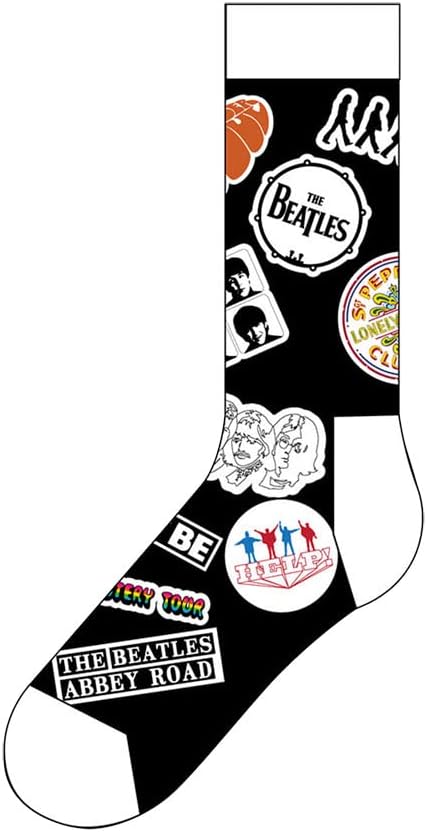The Beatles Socken Icons Band Logo - Offizielle Unisex Socken Schwarz
