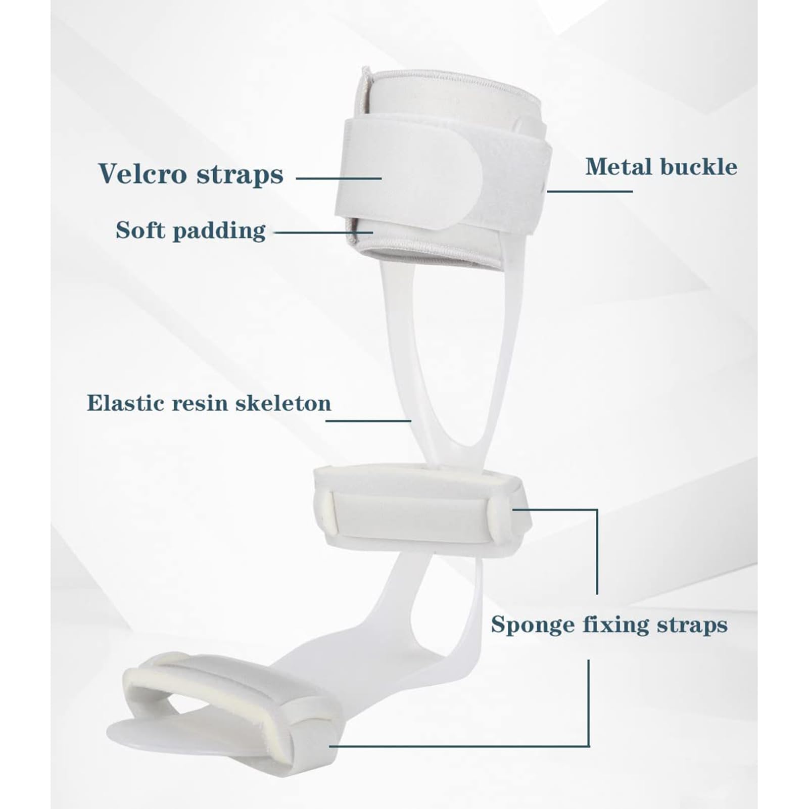 Ortesis de Caída del Pie, Soporte Para Ortesis De Pie Y Tobillo Para Zapatos De Hemiplejía, Férula de Soporte para Pie Caído para una Mejor Marcha y Aliviar la Presión