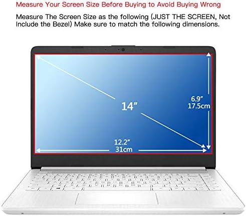 DISTANCEE 2 Pack Removable 14 Inch Laptop Screen Protector, Anti Blue Light&Anti Glare Screen Protector, Eye Protection Anti Blue Light Blocking Screen Filter for 14" Display 16:9 Laptop