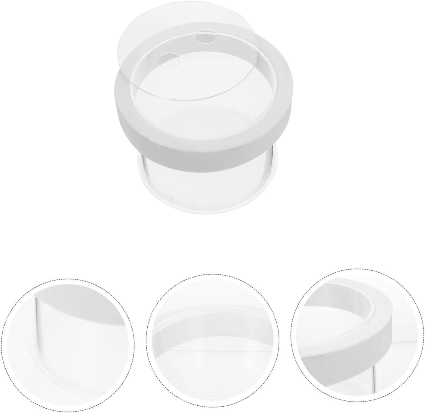 PRETYZOOM 2pcs Floating Fish Tank Breeding Box Fish Container Water Permeable Design Cover for Fry Cultivation and Separation for Aquarists