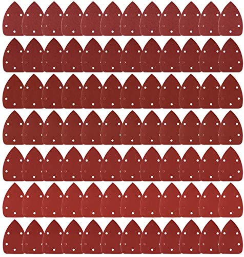 Coceca 84pcs Mouse Sandpaper, Detail Sandpaper for Mouse Sanders，Assorted 40 60 80 120 180 240 320 Grits Mouse Sander Sandpaper