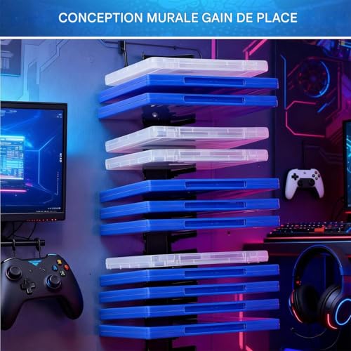 Support de rangement de disques robuste contre le désordre mural - 4