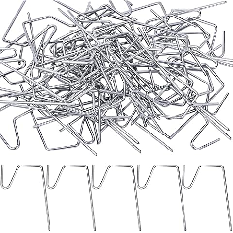Fovths 120 Pieces Christmas Light Hanger Gutter Grid Hooks Metal Wire Hooks Ornament Hangers Metal Hangers for Christmas Outside Lights Gutters with Mesh Leaf Guard Cover