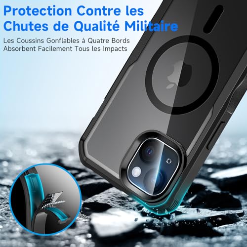 Coque iPhone 15 Plus antichoc et anti espion pour sécuriser vos déplacements - 5