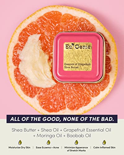 Eu'genia Everyday Shea Butter (Grapefruit, 2Oz), 100% Pure Unrefined Ghanaian Shea, Premium Face & Body Moisturizer For All Skin And Hair Types #TOP1