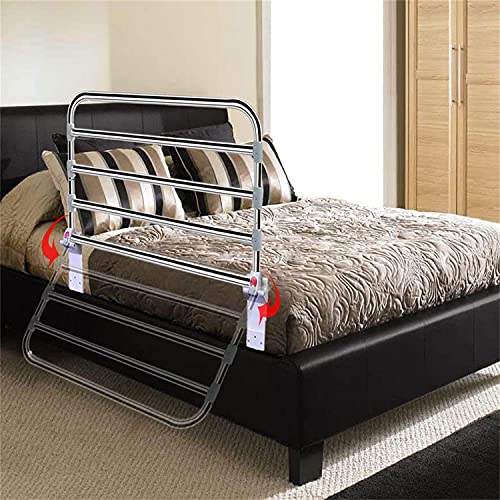 Evite caídas de la cama con la barandilla anticaída de seguridad plegable 2