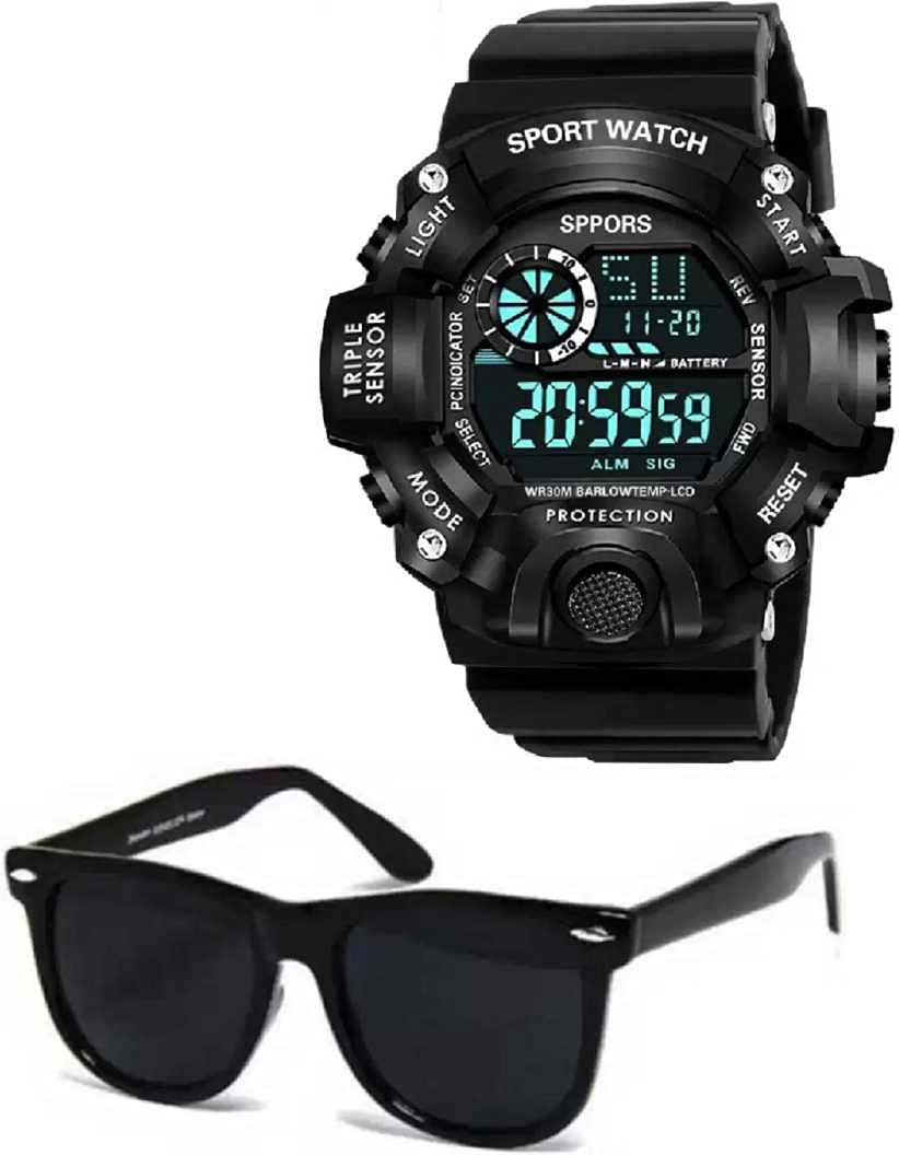 SELLORIA Brand Digital Unisex-Child led Big dial Black Digital Kids Watch for Boys [7-35 Years] (B09GYKBGDV) Amazon Price History, Amazon Price Tracker