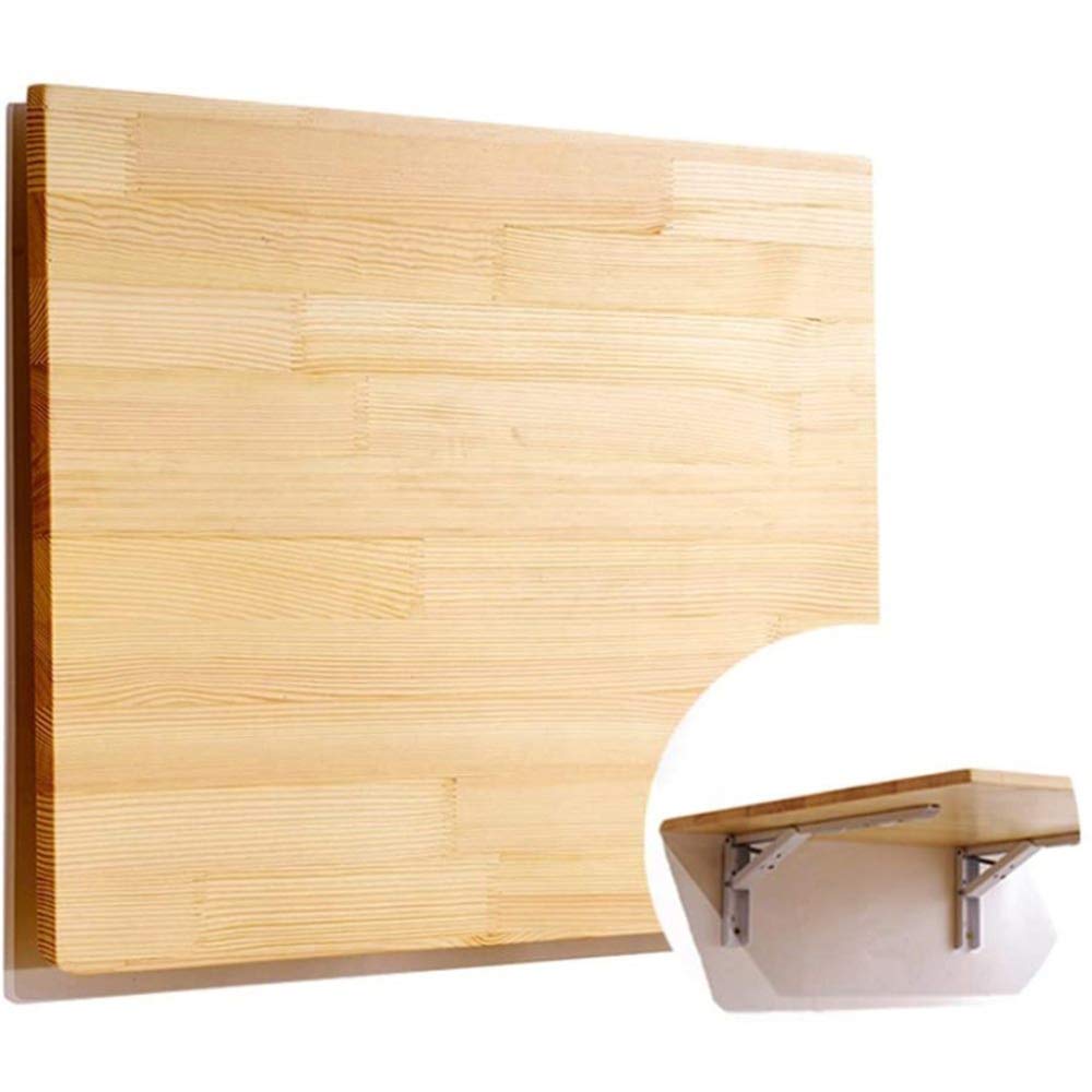 Table murale rabattable bois LUNEZY établi de blanchisserie cuisine 120cm