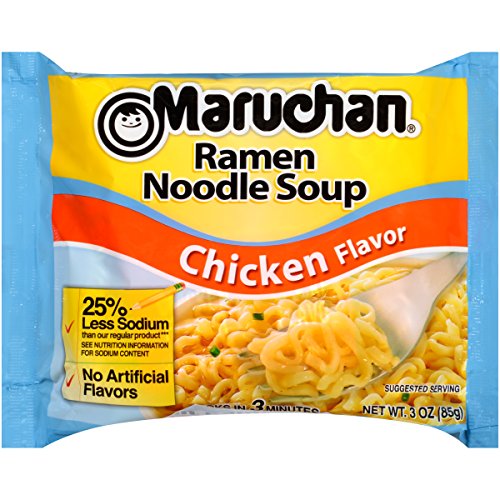 Maruchan Ramen Less Sodium Chicken, 3.0 Oz, Pack Of 24 #TOP2
