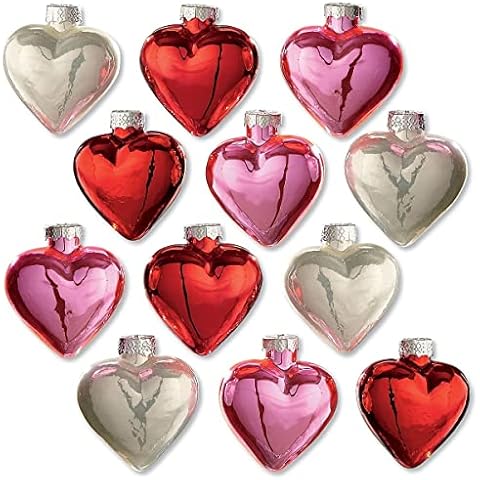 Lillian Vernon Glass Hearts Ornaments Cover