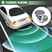 Motoforti 4 Pcs Car Bumper Reverse Parking Assist Sensor, Parking Assist Sensor, for Infiniti EX35 2008-2012, Plastic, No.25994CM10D, Titanium Tone