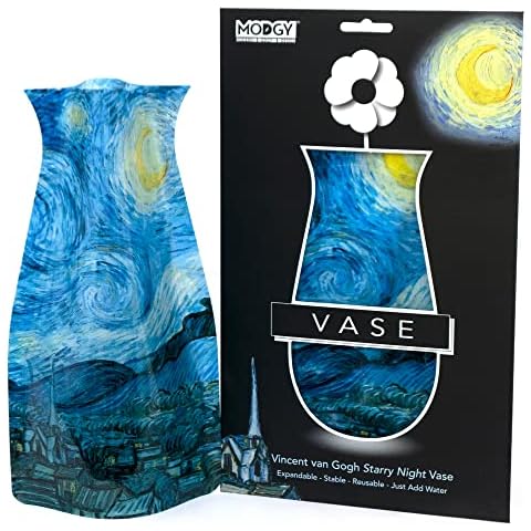 MODGY Collapsible & Expandable Plastic Vase Vincent Van Gogh Starry Night-Durable, Safe, NOT Glass, Great for Parties, Pools, Patios, Weddings & Any Celebration Cover