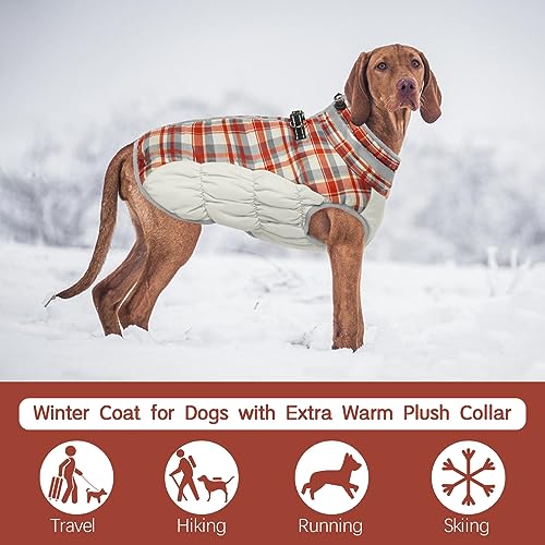 Kuoser Warm Dog Winter Jacket with Harness, Reflective Windproof Dog Coat for Small Dogs Lightweight and Stylish Cold Weather Vest XS - Image 4
