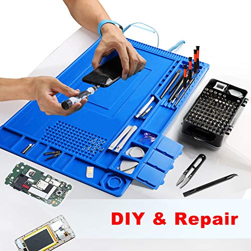 Precision Screwdriver Set Phone Repair Tool Kit, 130 In 1 Diy Repair Kit With Anti Static Mat Esd Safe Wristband, Magnetic Driver Kit For Electronics/Computer/Pad/Laptop/Pc/Xbox/Ps4/Camera (Black) #TOP1