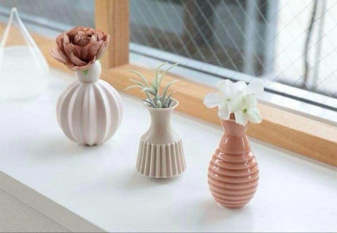 北欧 FINNS dottir MBELL フラワーベース ３個 コーラル