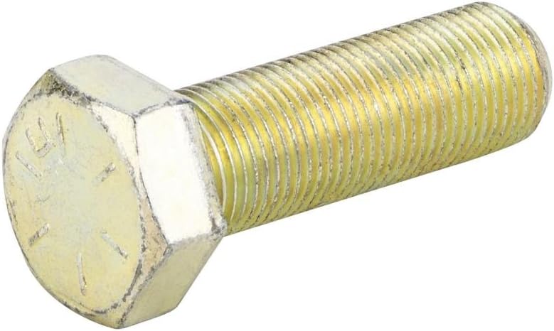 Grade 8 Hex Screw Yellow Zinc 5/8-18 x 2" 10-lb. Box