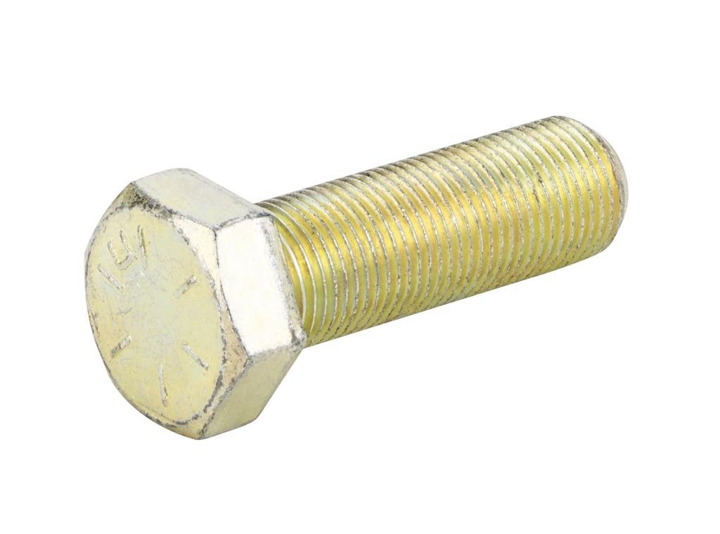 Grade 8 Hex Screw Yellow Zinc 5/8-18 x 2" 10-lb. Box