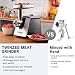 Twinzee Picadora de Carne Eléctrica 1500W (Negro) - para Carne y Salchichas...