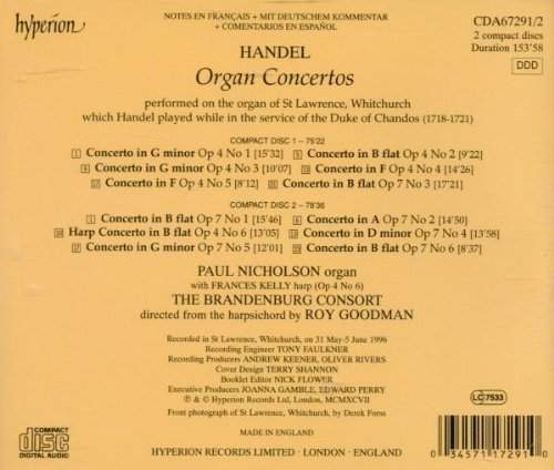 Handel: Organ Concertos