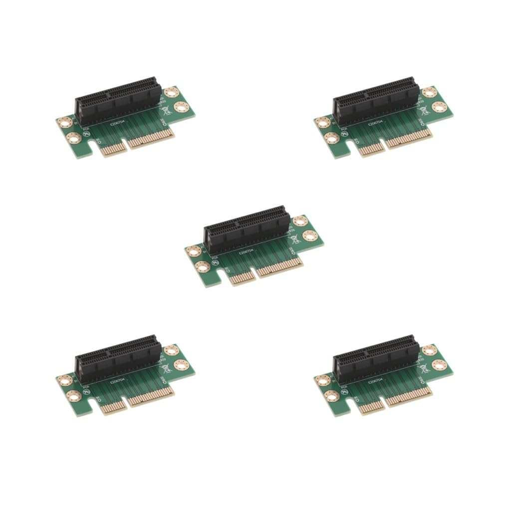 5er-Set PCI-Express 4X 90-Grad-Adapter-Riser-Karte für 1U-Computer-Servergehäuse