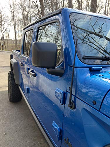 Votex - 17 Inch All-Terrain Flexible Rubber Antenna Accessories - Spring Steel Internal Core - Stainless Steel Threading
