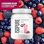 Isopure Clear Whey Isolate Protein Powder, Lactose Free, Gluten Free, Naturally Flavored, Mixed Berry, 20g Protein Per Serving, 14.1 Oz, 16 Servings (Packaging May Vary) - Image 3