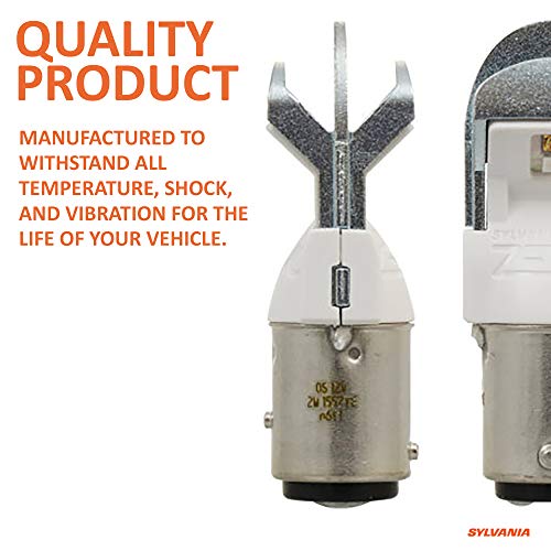 Sylvania - 2357 Zevo Led Amber Bulb - Bright Led Bulb, Ideal For Park And Turn Lights (Contains 2 Bulbs) #TOP6