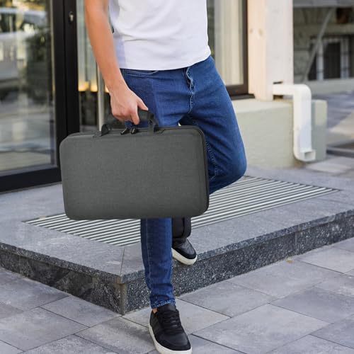 Image of Knife Display Case for 64+ Pocket Knives and Folding Models with Handle | Knives Organized Carrier, Butterfly and EDC Mini Models, Outdoor Survival Tactical Collection Storage, Grey