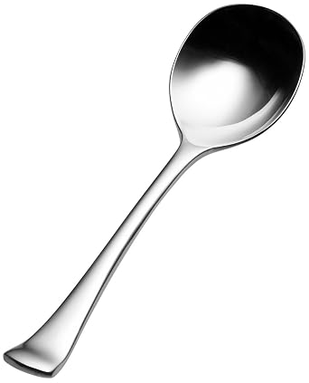 Bon Chef SBS3201 Bonsteel Aspen Bouillon Spoon, 6-3/8" Length Pack of 12