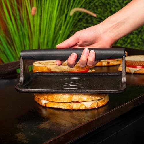 Blackstone® Pre-Seasoned Cast Iron Griddle Press, 10" x 5.5", Black - image 6