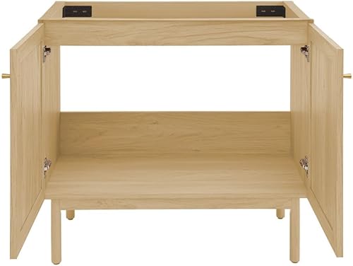 Vista 227 de Swiss Madison Classe - Lavabo de baño de roble de 24 pulgadas incluido