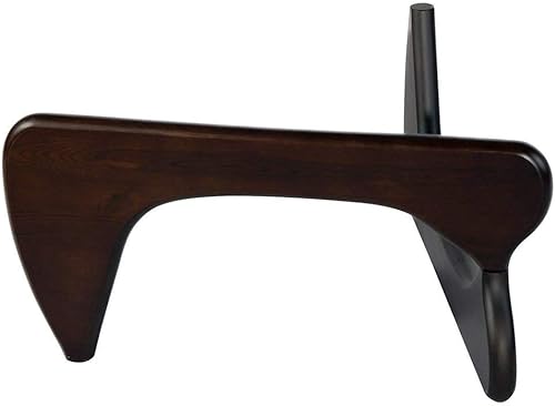 SHISEDECO Mesa auxiliar triangular moderna de mediados de siglo solamente, 2 piezas entrelazadas con base de madera maciza, para sala de estar, área