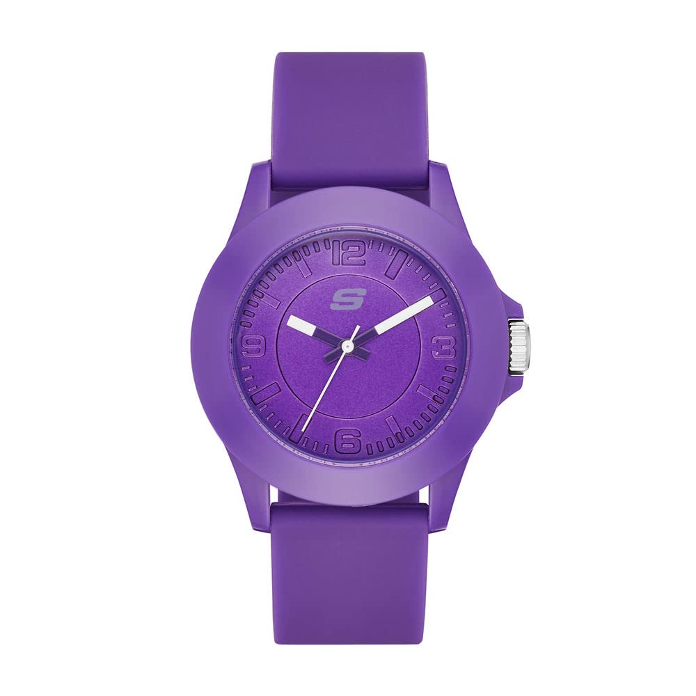 Skechers Women's Rosencrans Mid Quartz Plastic and Silicone Casual Sports Watch