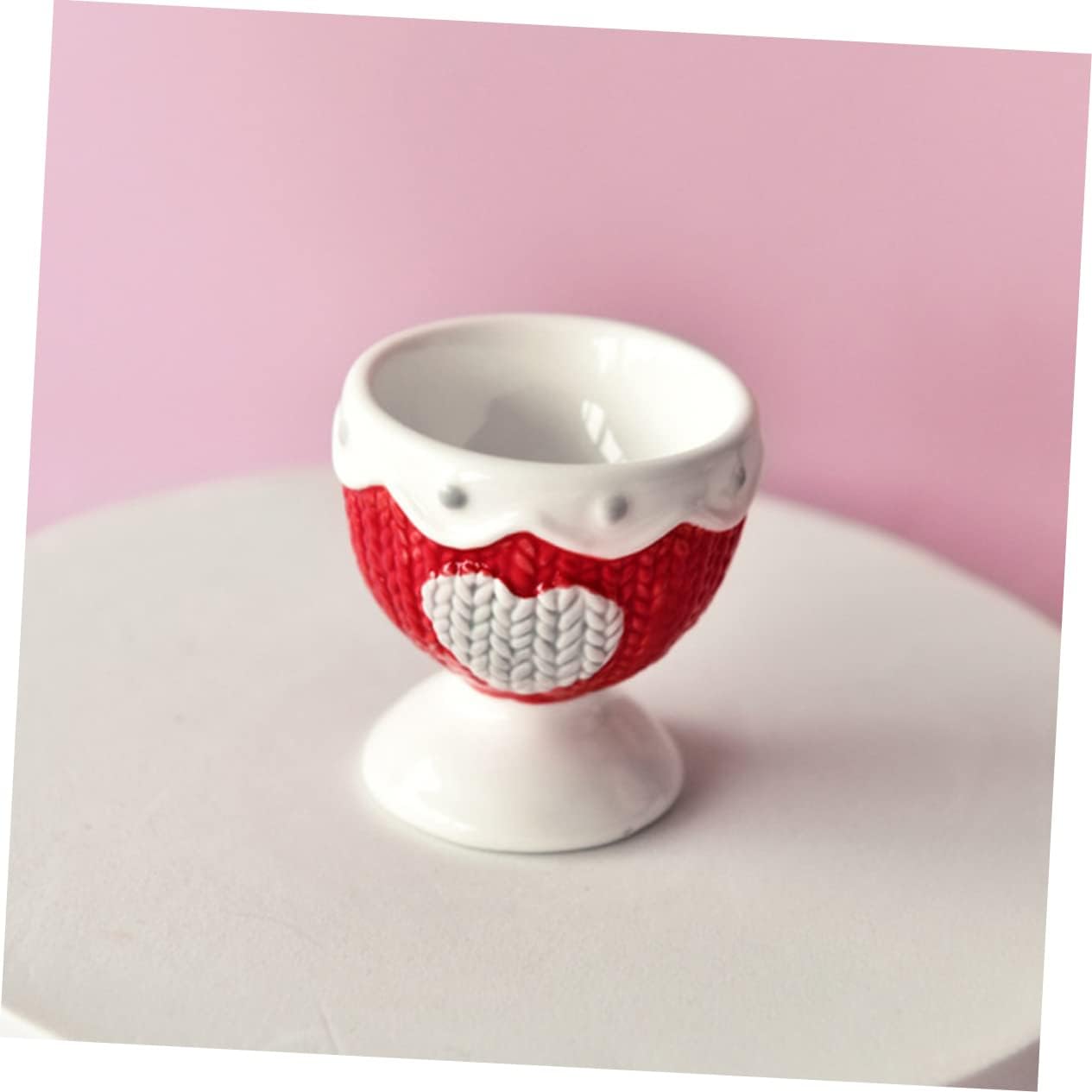 2pcs Cute Ceramic Cups for Soft and Hard-boiled Eggs Practical Breakfast Holders for Home Kitchen Table Use for