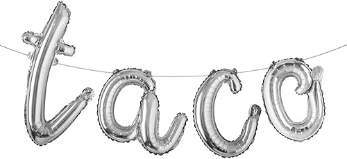 Miniatura 14 de Globos de fiesta para fiesta, suministros de taco, decoraciones de fiesta del Cinco de Mayo, globos de aluminio de mylar, decoraciones de fiesta