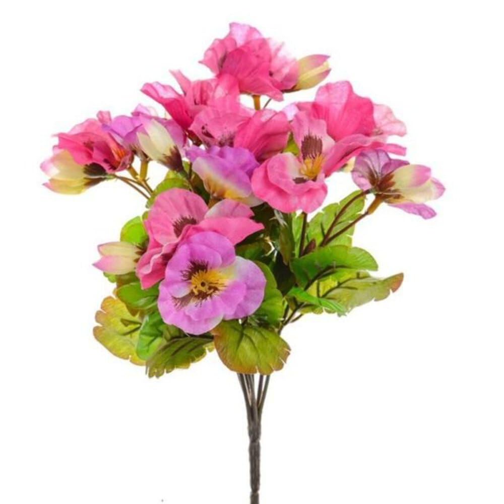 Cb Imports Pink 26 Cm Artificial Pansy Bush,