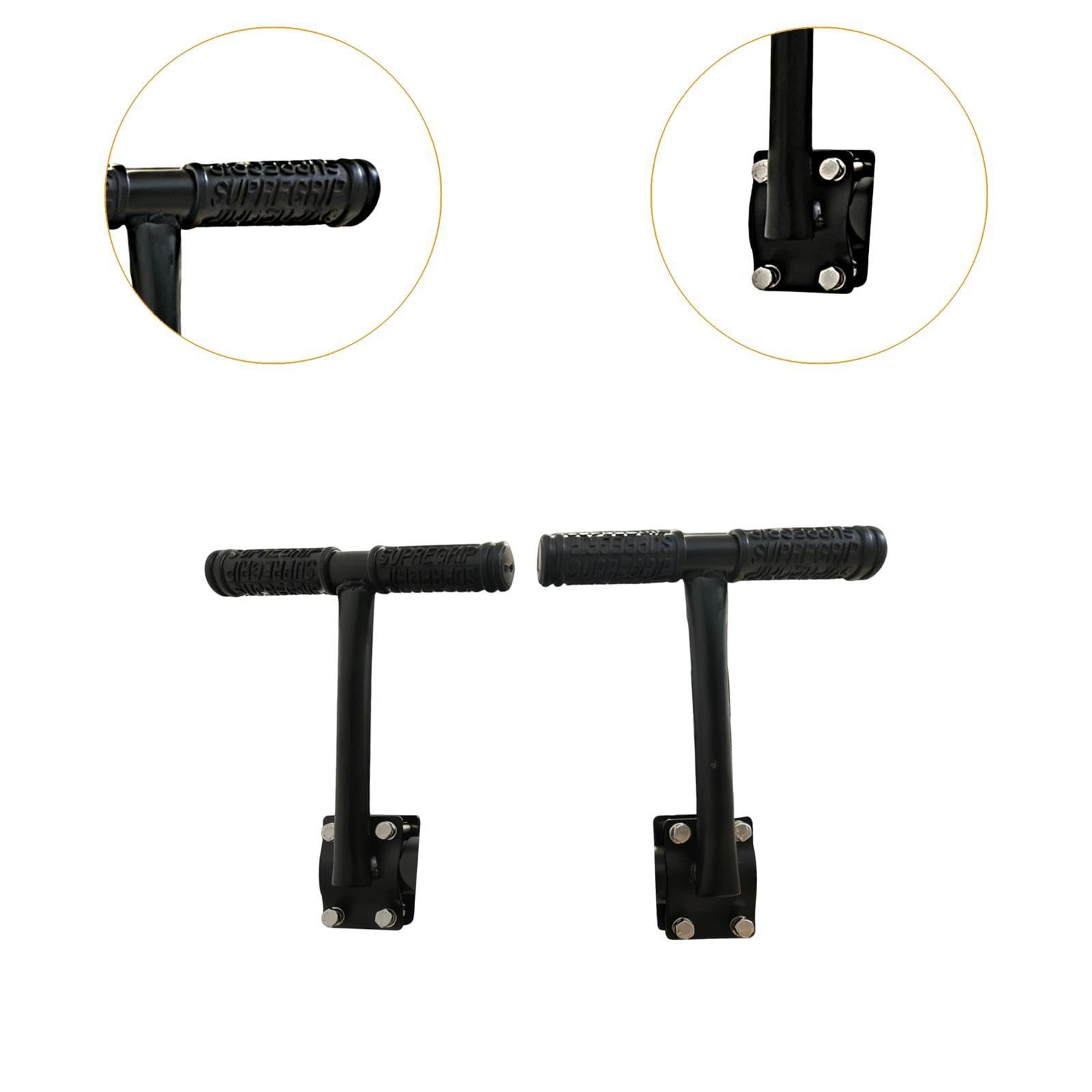 Kit de rehausse de Guidon (2 pièces) pour vélo d'appartement - Installation Facile - Noir