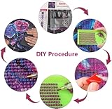 DIY 5D Diamond Art Painting Kits, Cottage Full Drill Diamond Paintings Crafts Arts Embroidery Cross Stitch Canvas Painting by Numbers for Kid Adults Crystal Art Set, Wall Decor-Scenery 30x60cm J0K-960 - Image 6