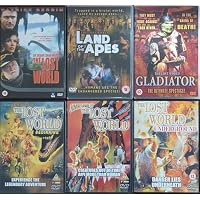 THE LOST WORLD 1-6 COMPLETE COLLECTION 1. THE LOST WORLD / 2. LAND OF THE APES / 3. GLADIATOR / 4. THE BEGINNING/ 5. ADVENTURES OF THE LOST WORLD / 6. UNDERGROUND = ULTIMATE 6x DVD SET
